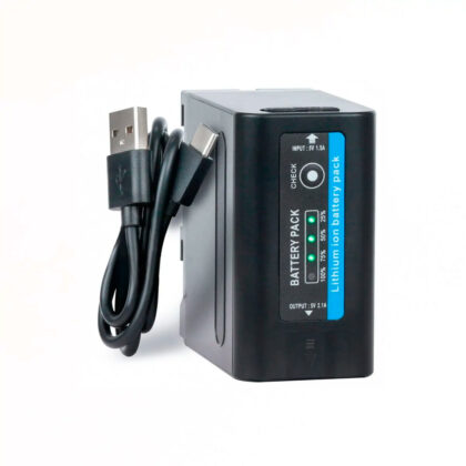 Bateria NP-F980 Cameras e Iluminadores 7800mah - Powerbank