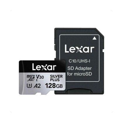 Cartão de Memória Lexar  Silver Plus 128GB microSDXC 205MB/s