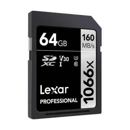 Cartão de Memória Lexar 64gb 4k V30 160mbs Profissional